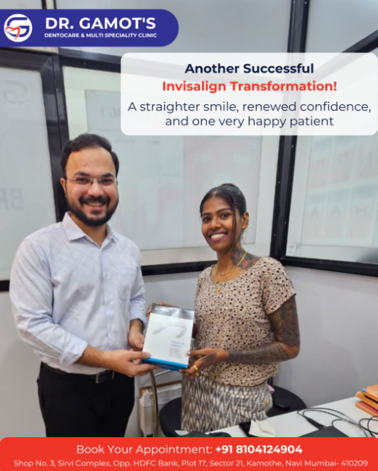 Successful Invisalign transformation patient